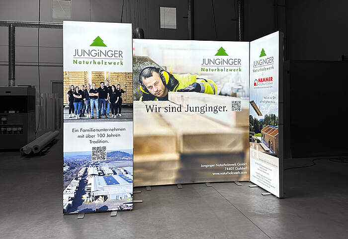 Junginger Naturholzwerk GmbH LED-Messestand 3
