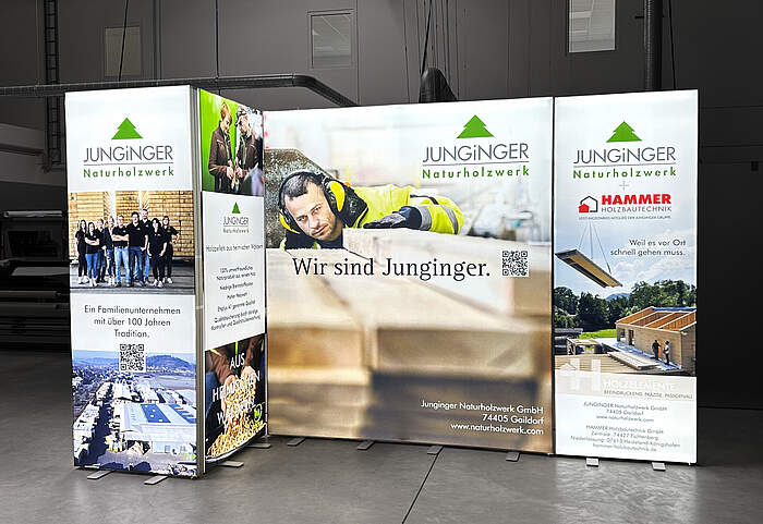 Junginger Naturholzwerk GmbH LED-Messestand 1