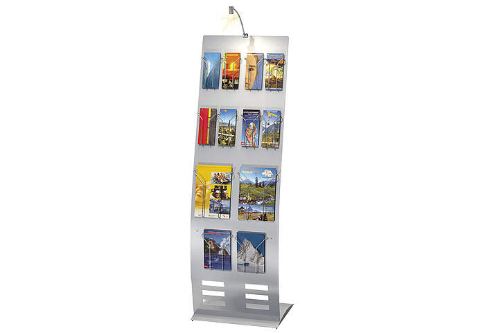 Brochure stand Info wide with spot