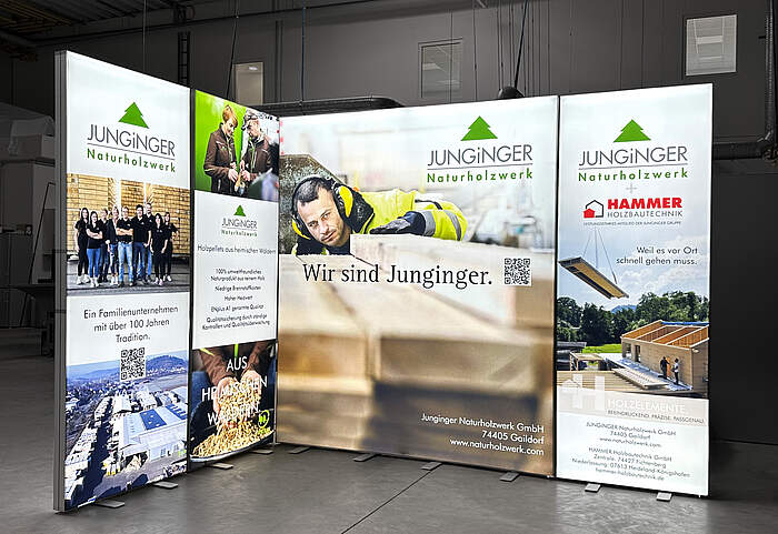 Junginger Naturholzwerk GmbH LED-Messestand 2