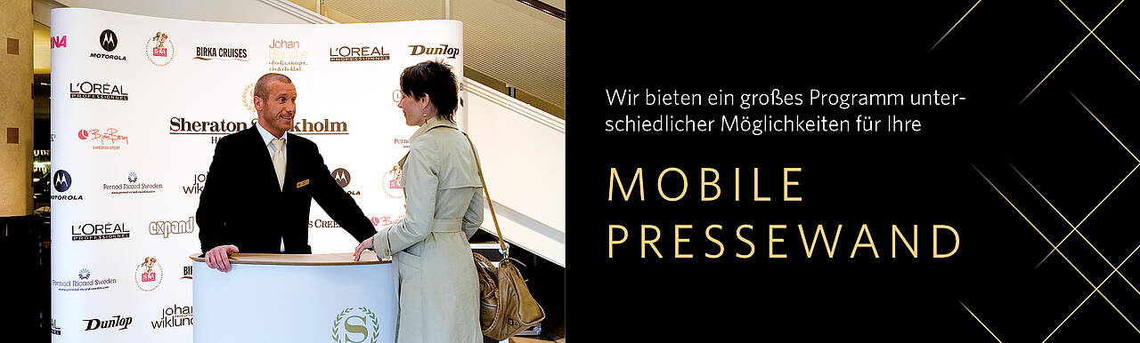 Mobile Pressewand