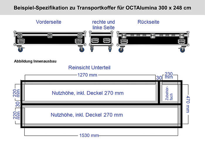 OCTAlumina transport case size