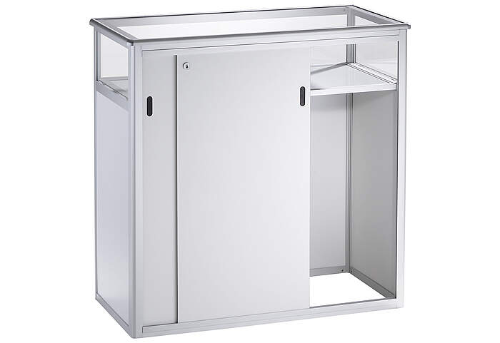 ALU-PRO Counter Showcase with lockable doors