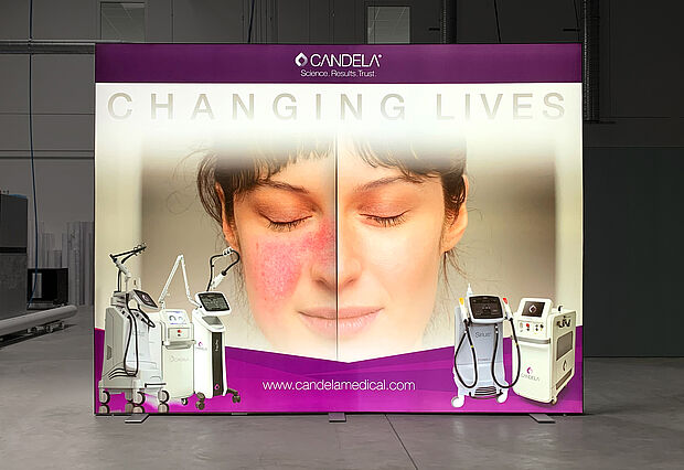 Candela Laser Germany LED exhibition wall ALU STAR 3 Candela Laser Germany LED exhibition wall ALU STAR 3