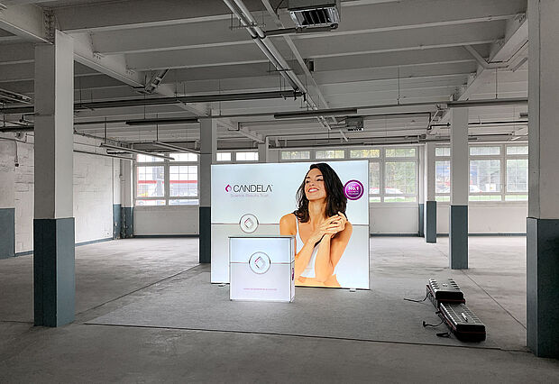 Candela Laser Germany LED exhibition wall ALU STAR Candela Laser Germany LED exhibition wall ALU STAR